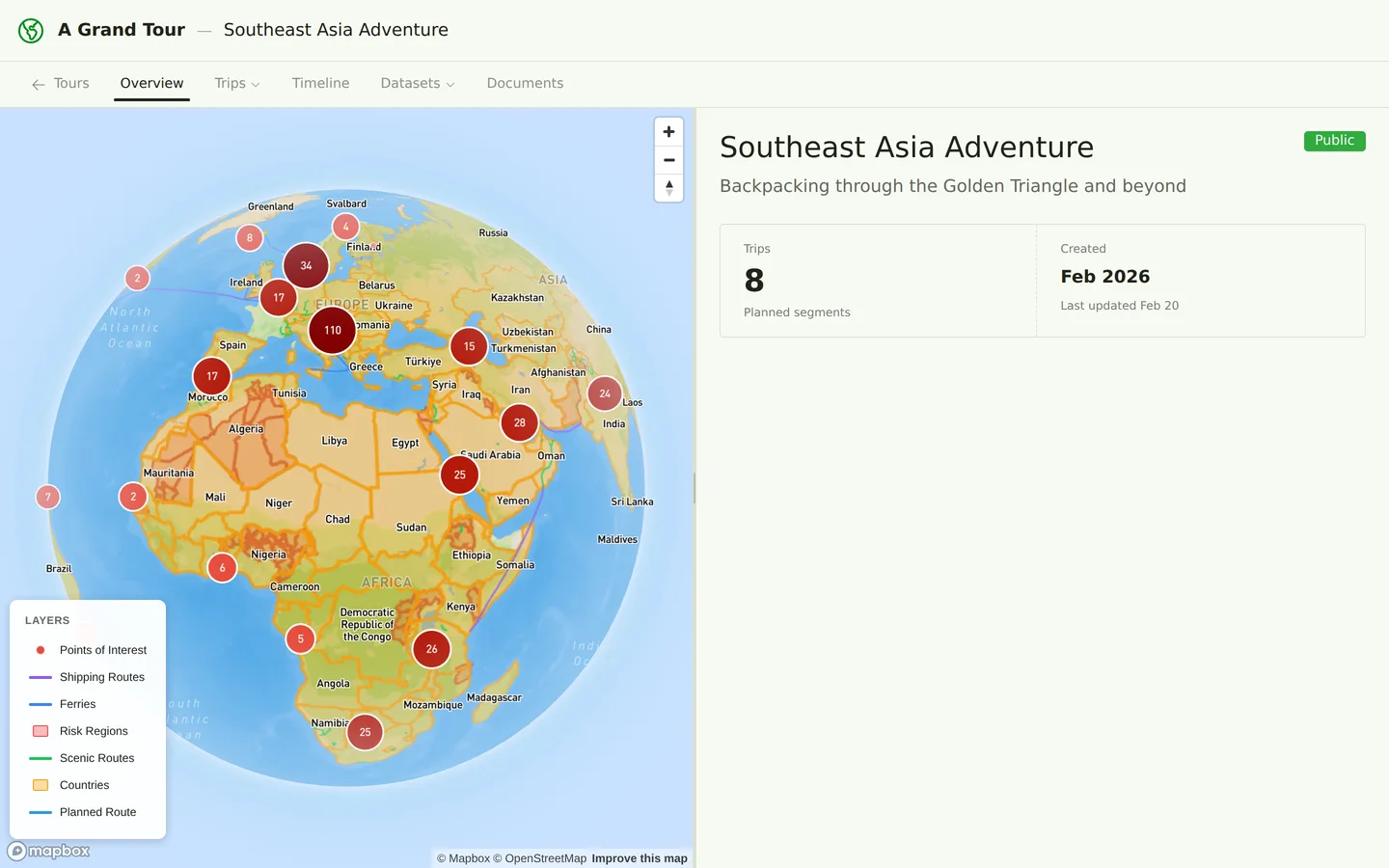 A public tour as seen by visitors